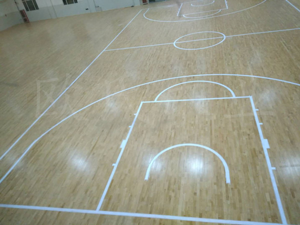 山东德州临邑第一中学体育馆木地板项目案例